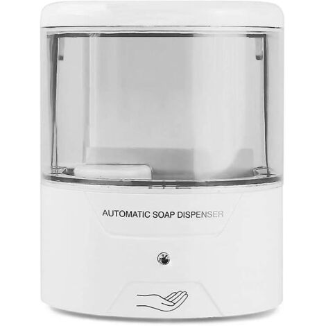 Distributeur automatique mural de gel hydroalcoolique de 600 ml pour cantines, hôtels et hôpitaux (1/5)