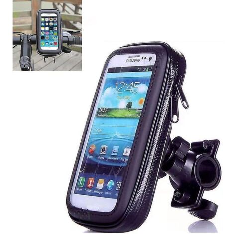 Support de téléphone étanche de 6,5 pouces pour vélo, avec rotation, protection contre la pluie et compatibilité avec les scooters. (1/5)