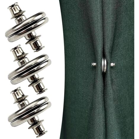 Ensemble de 2 embrasses magnétiques pour rideaux de douche avec aimant anti-fuite (1/5)