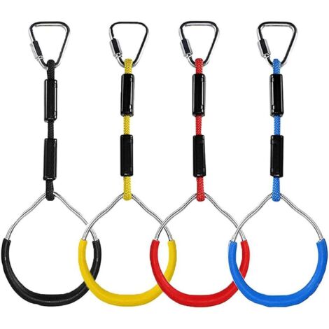Balançoire de type parcours ninja pour aires de jeux extérieures colorées - Jouets de balançoire pour enfants garçons et filles (1/5)