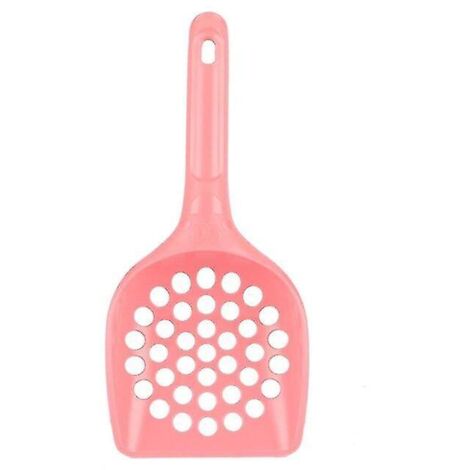 Pelle à litière rose, légère et résistante - Outil de nettoyage creux facile à nettoyer pour les besoins des animaux domestiques (déchets de litière). (1/3)