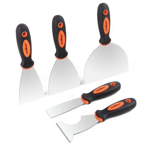 Ensemble de 5 spatules et couteau à mastic en acier inoxydable (1/5)