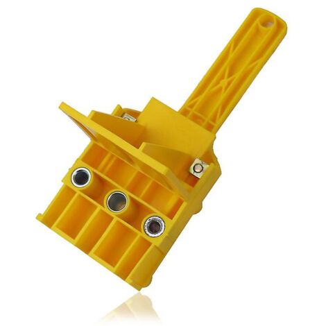 Jeu de gabarits de perçage à tourillon de 41 pièces avec guide de perçage pour ancrages en bois, butée parallèle et kit de gabarits de goujons, incluant un dispositif de centrage de tourillon de 6 mm/ (1/4)