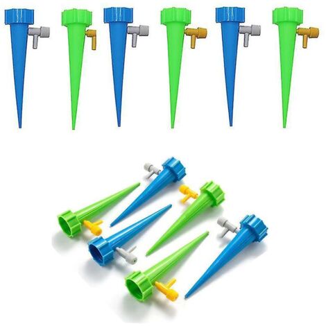 Lot de 12 bâtonnets d'arrosage automatique pour plantes de jardin, parterres de fleurs et plantes en pot (1/5)