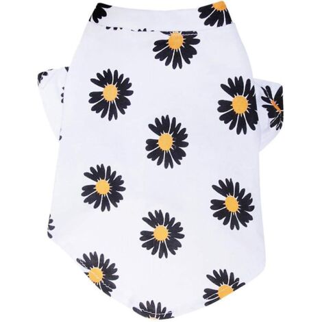 Veste d'été blanche pour chiens de petite et moyenne taille (1/4)