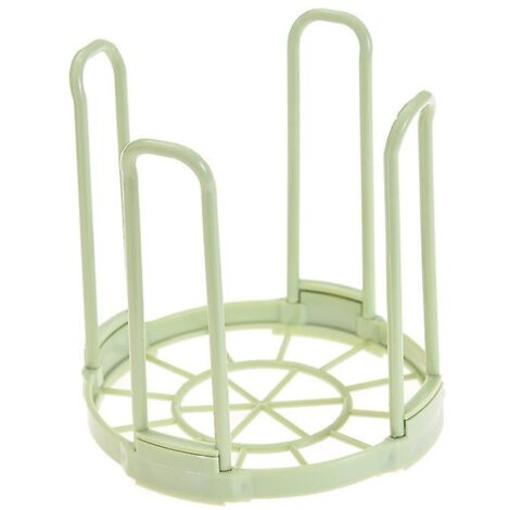 Égouttoir à vaisselle pliable à plusieurs niveaux et support de rangement pour bols à riz - Vert (1/5)