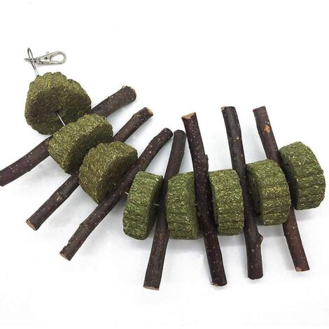 Bâtonnets de pomme naturels à mâcher pour petits animaux - Idéaux pour les lapins, les hamsters et les chinchillas (1/5)