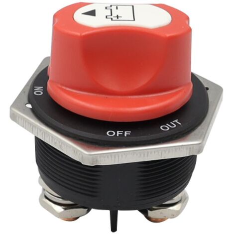 Sélecteur de batterie miniature pour voiture, bateau, moto, 12-32 V CC, 300 A en continu, 450 A en intermittent (1/5)
