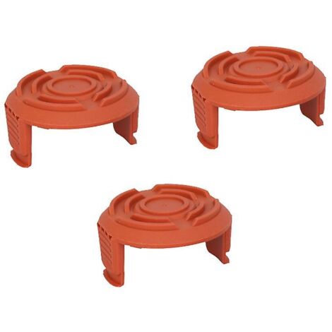 Ensemble de 3 protections de fil et capuchons de bobine de rechange pour coupe-bordures Worx WA0010 - Durables, résistants au vieillissement et performants. (1/4)