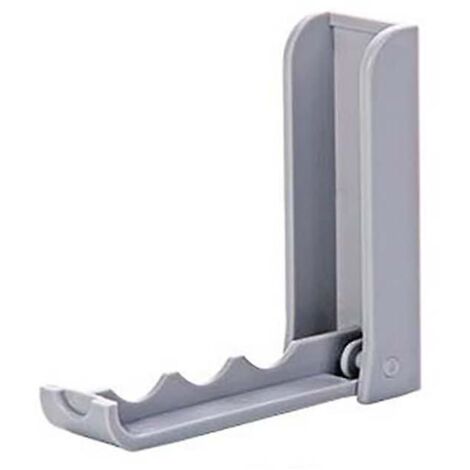 Lot de 3 patères pliables grises pour portes, 9,5 x 9,2 x 2,8 cm (1/5)