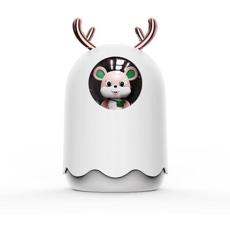 Mini humidificateur d'air portable avec diffuseur d'huiles essentielles et veilleuse colorée - Idéal pour les chambres (1/5)