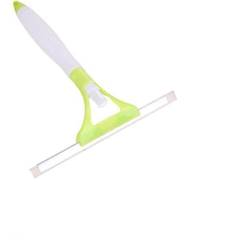 Raclette de douche en silicone avec flacon pulvérisateur - Outil de nettoyage ménager pour miroirs et vitres (1/4)
