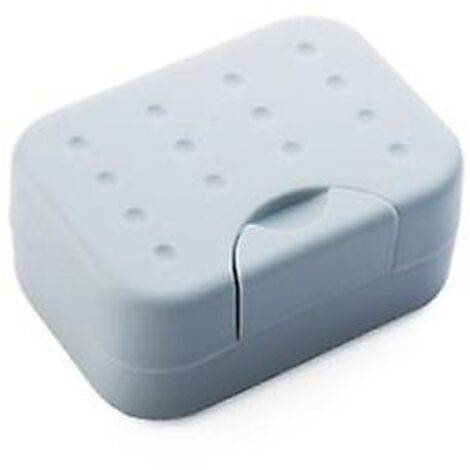 Porte-savon de voyage avec couvercle - Boîte à savon portable en plastique pour salle de bain, douche et cuisine - Facile à nettoyer (1/5)