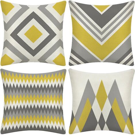 Housses de coussin luxueuses en velours perle, 100 % microfibre, 45 cm x 45 cm [Lot de 4] (1/5)