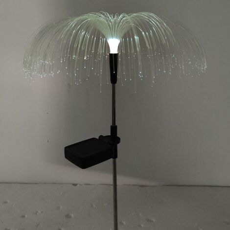 Lot de 3 lampes solaires de jardin - Lampes solaires décoratives étanches à fibre optique pour allées, chemins et jardins (1/5)