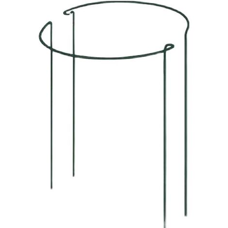 Lot de 8 tuteurs demi-ronds pour plantes de jardin (tomates, pivoines, hortensias, vignes et plantes grimpantes) - Supports pour fleurs et légumes d'intérieur et d'extérieur