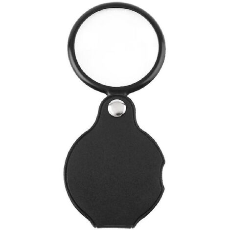 Loupe de poche pliable et portable avec étui de protection, grossissement 8x (1/4)