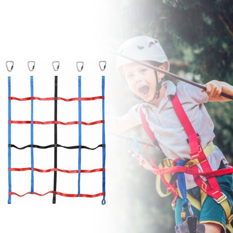 Filet d'escalade pour enfants d'âge préscolaire, disponible en trois couleurs, pour favoriser leur activité physique. (1/4)
