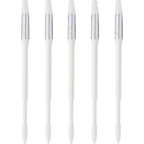 Indicateur d'irrigation pour plantes (lot de 5) - Aquamètre facile à utiliser, prévient le flétrissement, sans piles (moyen, blanc) (1/5)