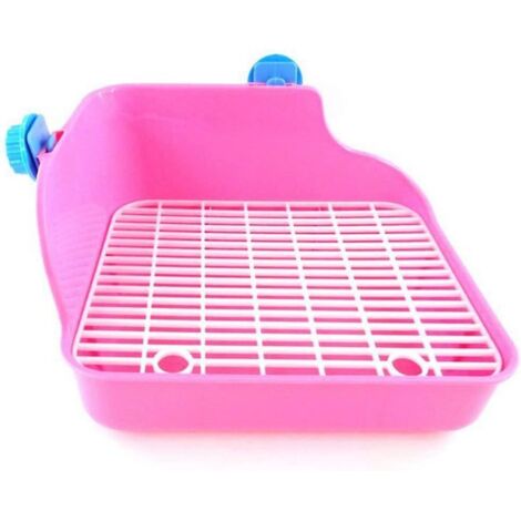 Bac à litière et maisonnette pour petits animaux (lapins, hamsters, gerbilles et cochons d'Inde). (1/5)