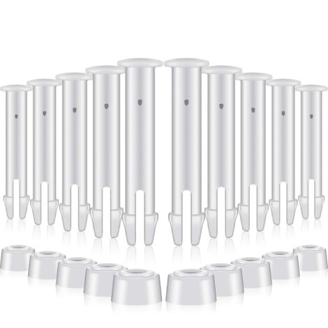 Lot de 12 goupilles d'étanchéité pour piscine (5,5 cm) avec joints en caoutchouc supplémentaires - Pièces de rechange pour piscines Intex de 3 à 3,6 m (1/5)