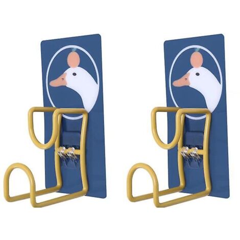 Étagère murale en acier inoxydable à motif canard de dessin animé avec porte-serviettes pour salle de bain et cuisine (1/5)
