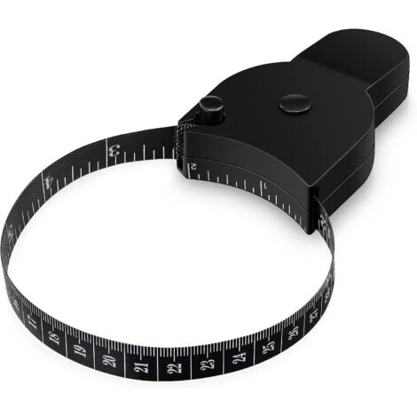 Mètre ruban rétractable pour le corps - 150 cm / 60 pouces Noir (1/5)
