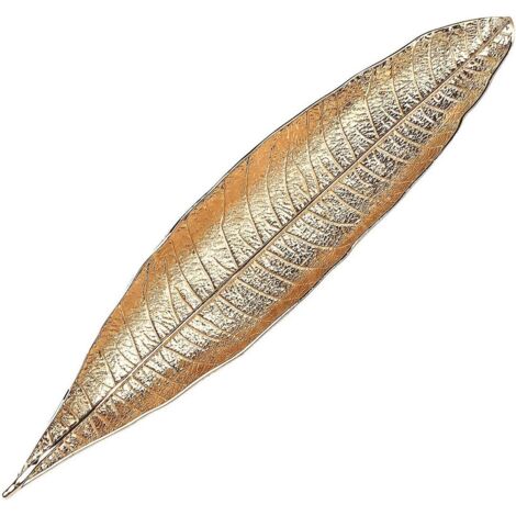 Brûleur d'encens et cendrier en métal doré en forme de feuille - Décoration intérieure et porte-parfum (1/5)