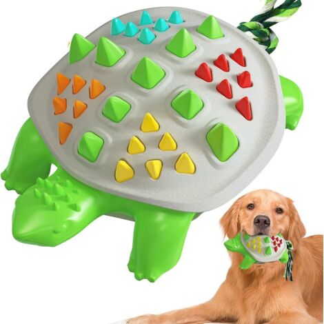 Jouet à mâcher dentaire multifonctionnel et coloré pour chien (1/4)