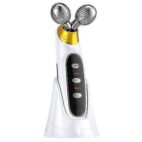 Rouleau de massage facial EMS 3D, instrument de beauté anti-âge et anti-rides, lifting du visage, rechargeable, effet amincissant en V (2023) (1/5)