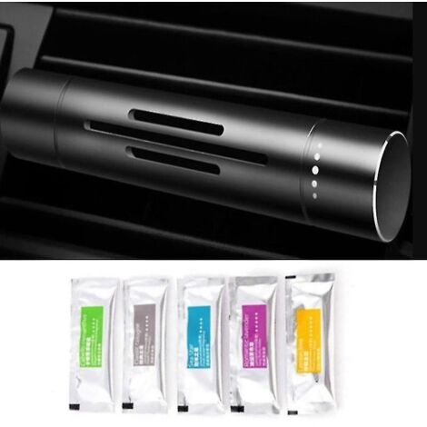 Parfum pour aérateur de voiture, désodorisant d'ambiance, parfum d'intérieur avec 5 bâtonnets parfumés - taille unique - noir (1/5)