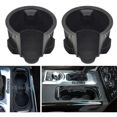 Porte-gobelets pour console centrale de Land Rover Discovery 5/4 et Range Rover Sport (référence LR087454) - Lot de 2, noir. (1/5)