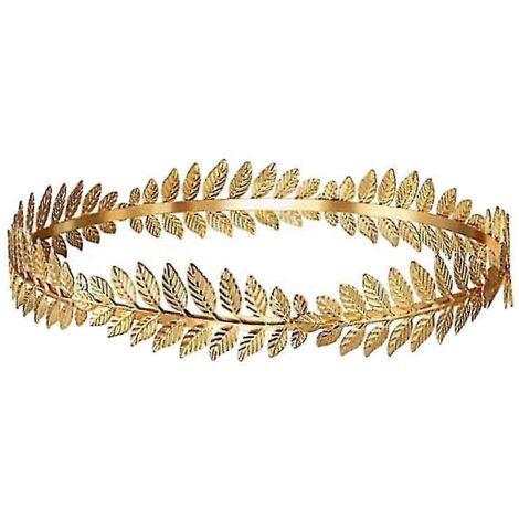 Bandeau de déesse grecque, accessoire pour cheveux en forme de branche dorée et de feuille, couronne de mariée. (1/4)