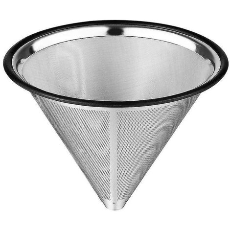 Filtre à café réutilisable en acier inoxydable, porte-filtre sans papier pour un café durable (1/5)