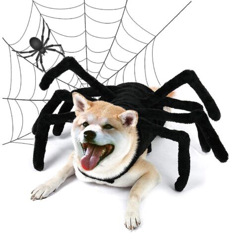 Déguisements d'Halloween pour chiens, costume d'araignée d'Halloween pour chiens et chats, accessoires de déguisement et décoration pour chiens et chiots - L