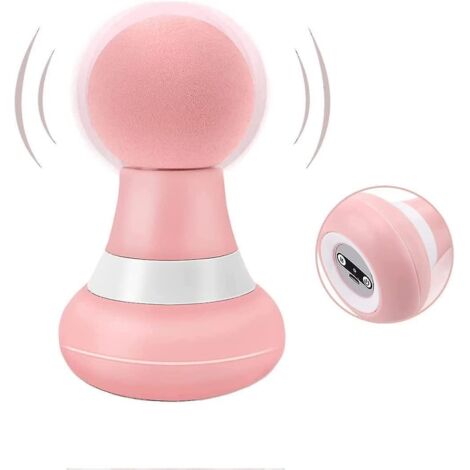 Mini masseur électrique amélioré - 6 vitesses, portable, sans fil, rechargeable par USB, pour la relaxation musculaire (rose). (1/5)