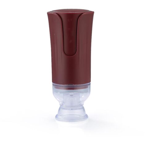 Nouveau produit tendance avec 5 sacs de conservation sous vide, pompe manuelle, plastique ABS noir, interrupteur à une touche, petit appareil de conservation des aliments frais, marron (1/5)