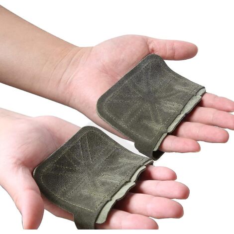 Gants de musculation à 4 doigts avec boucle pour haltérophilie, force athlétique, cross-training et soulevé de terre, pour hommes et femmes. (1/5)