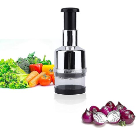 Coupe-oignons, coupe-légumes, mini hachoir à oignons, hachoir multifonction manuel (1/4)