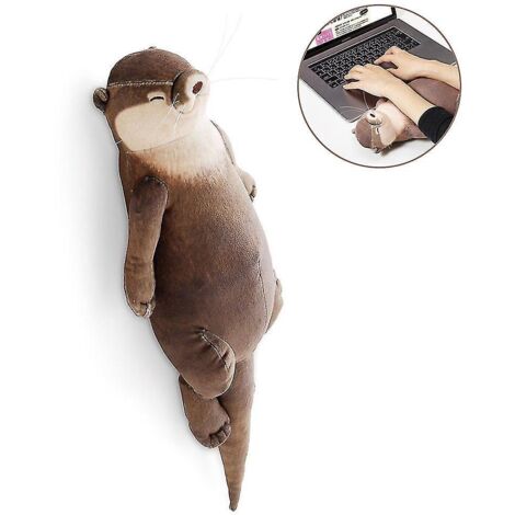 Coussin décoratif en forme de loutre, peluche, cadeau (1/5)