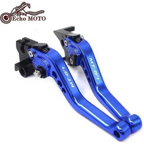 Levier de frein et d'embrayage court 2022 pour Yamaha MT-07 MT-09 2013-2021 MT-07/Tracer MT-09 SP Accessoires moto Poignées Levier MT 07 09-MT-07 Bleu (1/5)