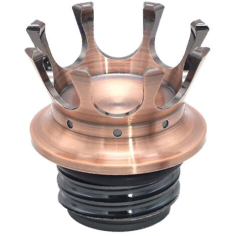 Bouchon de réservoir d'essence style couronne royale pour Sportster Softail, bronze (1/5)