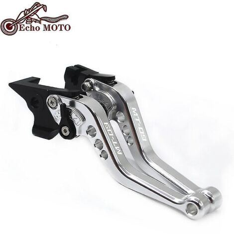 Levier de frein et d'embrayage court 2022 pour Yamaha MT-07 MT-09 2013-2021 MT-07/Tracer MT-09 SP Accessoires moto Poignées Levier MT 07 09-MT-09 13-20 Argent (1/5)