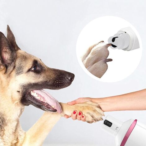 Coupe-ongles pour chiens, coupe-griffes électrique silencieux, lime à ongles indolore, convient aux chiens et chats de petite et grande taille. (1/5)