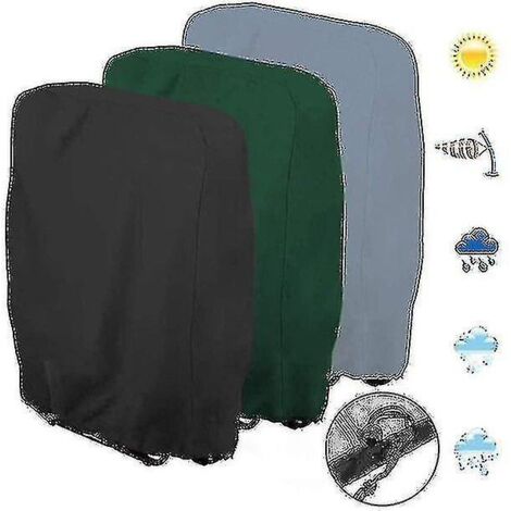 Housse de protection imperméable et anti-UV pour chaise longue pliante/transat/mobilier de jardin vert (1/3)