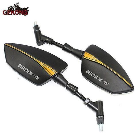 Rétroviseurs latéraux en aluminium CNC pour moto Suzuki GSX-S750, GSX-S750, GSX-S1000, GSX-S1000 (toutes années) - Or (1/5)