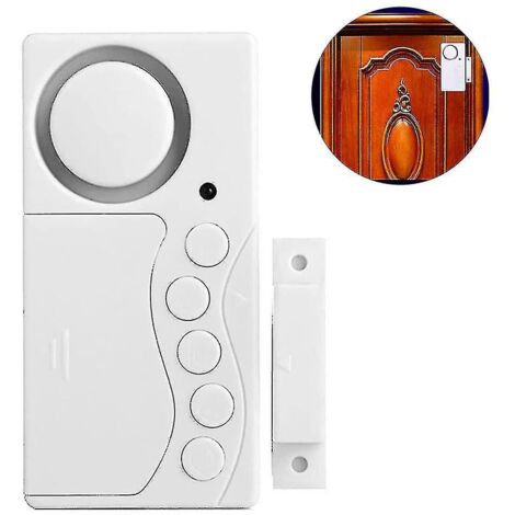 Alarme de porte de congélateur en cas d'ouverture accidentelle, alarme de sécurité pour fenêtre, alarme sans fil pour réfrigérateur avec délai réglable de 3/15/30/60 secondes, signal sonore de porte o (1/5)