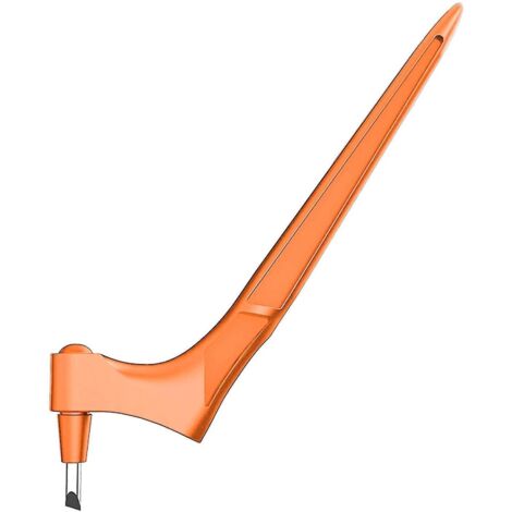 Couteau de découpe rotatif pour papier, outil de découpe pour loisirs créatifs, couteau à sculpter avec 3 lames de coupe orange (1/3)