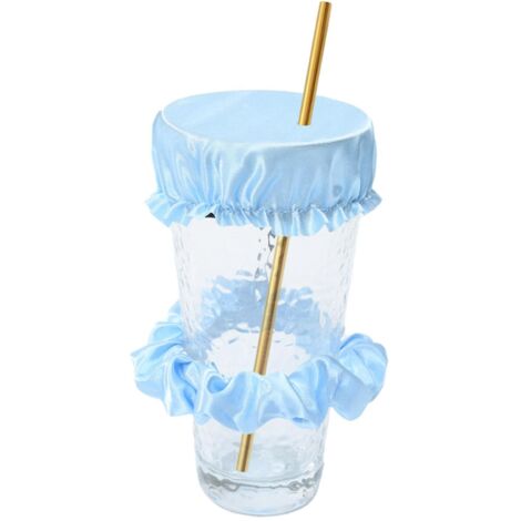 Chouchou réutilisable pour couvre-gobelet 2023 - Protection imperméable contre les déversements et la contamination des boissons - Bleu 1 (1/5)