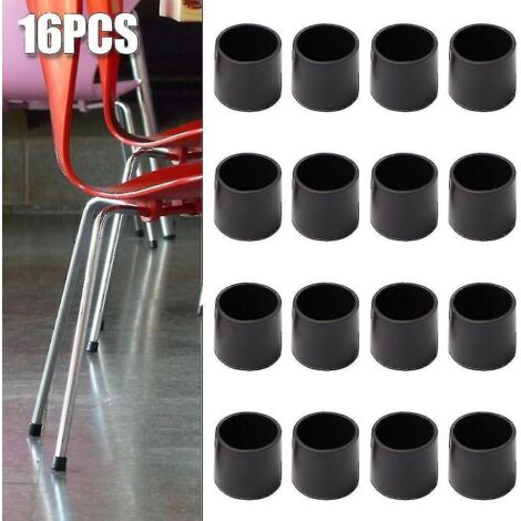 Patins de protection antidérapants en silicone pour pieds de table et chaise rondes - 30 mm - Lot de 16 pièces (1/4)